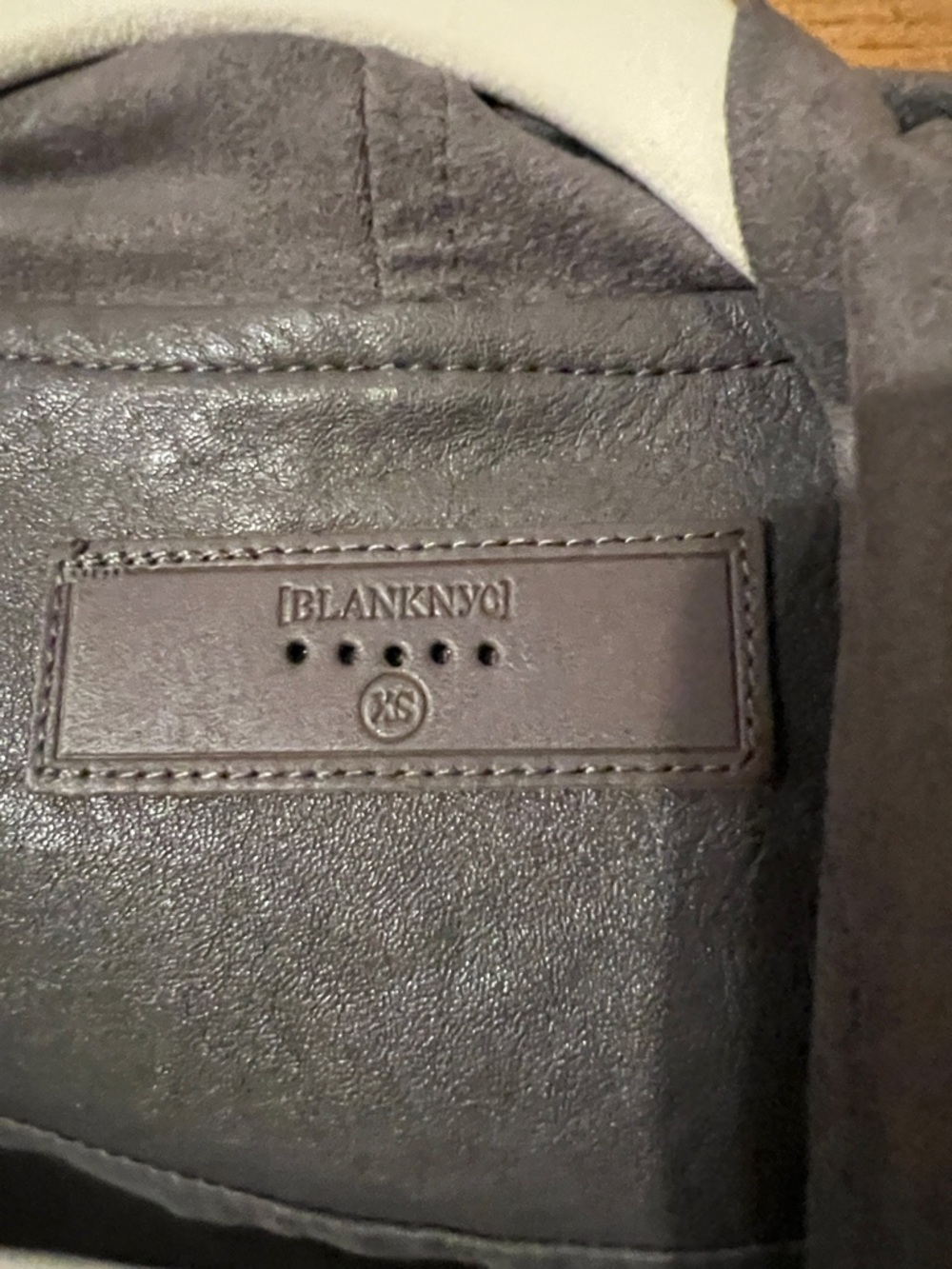 Blank NYC Gray Draped Faux Suede Leather Jacket - Picture 2 of 4